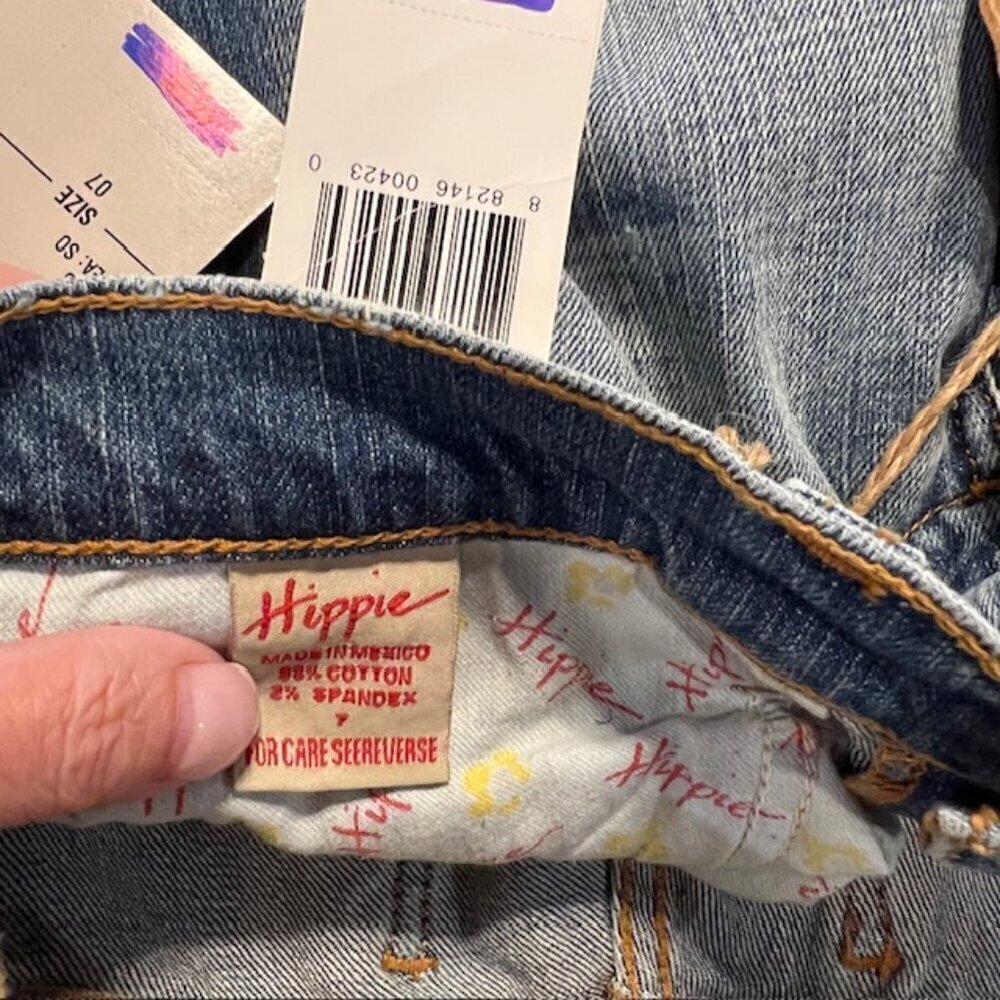 NWT Hippie Light Wash Jeans Size 7 - Picture 8 of 8
